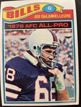 1977 Topps Base Set #330 Joe DeLamielleure A