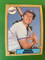 1987 Topps Base Set #26 Greg Brock