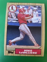 1987 Topps Base Set #162 Mike Lavalliere