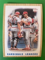 1987 Topps Base Set #181 Cardinals Leaders