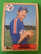 1987 Topps Base Set #202 Ricky Wright