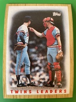 1987 Topps Base Set #206 Twins Leaders