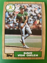 1987 Topps Base Set #287 Dave Von Ohlen