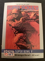 1990 Pro Set Super Bowl 160 #5 Sb V Ticket