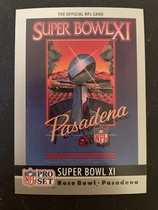 1990 Pro Set Super Bowl 160 #11 Sb Xi Ticket