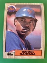 1987 Topps Base Set #378 Rafael Santana