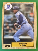 1987 Topps Base Set #382 Rudy Law