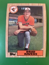 1987 Topps Base Set #398 Brad Havens