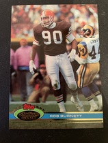 1991 Stadium Club Base Set #201 Rob Burnett