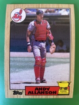 1987 Topps Base Set #436 Andy Allanson