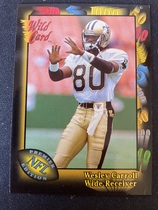 1991 Wild Card Base Set #134 Wesley Carroll