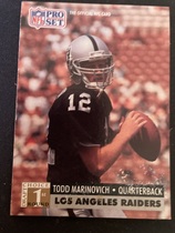 1991 Pro Set Base Set #753 Todd Marinovich