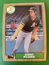 1987 Topps Base Set #587 Eric Plunk