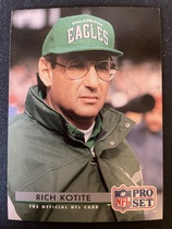 1992 Pro Set Base Set #288 Rich Kotite