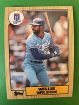 1987 Topps Base Set #783 Willie Wilson