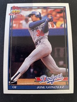 1991 Topps Base Set #279 Jose Gonzalez