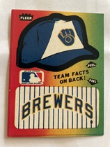 1984 Fleer Team Stickers (Red Back) #NNO Brewers (Logo)