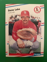 1988 Fleer Base Set #38 Steve Lake