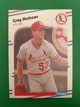 1988 Fleer Base Set #41 Greg Mathews