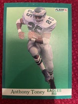 1991 Fleer Base Set #334 Anthony Toney