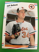 1988 Fleer Base Set #554 Jeff Ballard