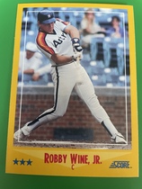 1988 Score Base Set #496 Robbie Wine