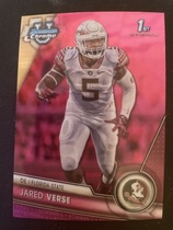 2023 Bowman Chrome University Pink Refractor #60 Jared Verse