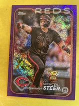 2024 Topps Purple Holofoil Series 2 #485 Spencer Steer