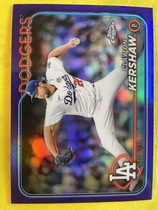 2024 Topps Chrome Blue Refractor #110 Clayton Kershaw