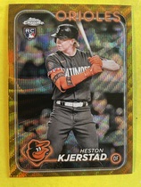 2024 Topps Chrome Gold Raywave Refractor #142 Heston Kjerstad