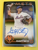 2024 Topps Chrome Rookie Autos #RA-GH Grant Hartwig