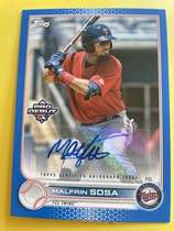 2022 Topps Pro Debut Autos Blue #PD-67 Malfrin Sosa