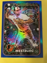 2024 Topps Holiday Blue Metallic Glitter #H29 Jordan Westburg