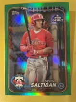 2024 Topps Pro Debut Green Foil #PD-179 Devin Saltiban