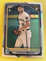 2024 Bowman Chrome Draft Refractor #BDC-103 Chandler Welch