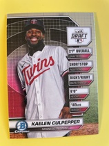 2024 Bowman Chrome Draft Bowman Draft Night #BDN-9 Kaelen Culpepper