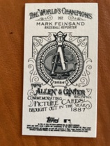 2024 Topps Allen & Ginter Mini A&G Back #202 Mark Feinsand