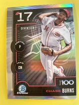 2025 Bowman Chrome Bowman Scouts Top 100 #BTP-17 Chase Burns