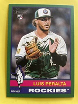 2025 Topps Heritage Dark Green Border #176 Luis Peralta