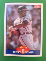 1989 Score Base Set #605 Terry Blocker