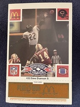 1986 McDonalds Bears Gold #22 Dave Duerson