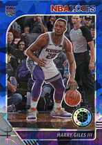 2019 Panini NBA Hoops Premium Stock Prizm Cracked Ice Blue #170 Harry Giles