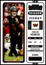 2022 Panini Contenders #98 Taylor Heinicke