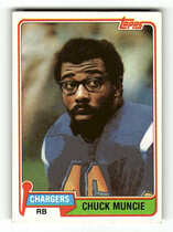 1981 Topps Base Set #105 Chuck Muncie