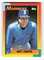 1990 Topps Traded Factory Set (White Stock Back) #115T Matt Sinatro