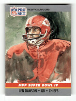 1990 Pro Set Super Bowl MVP's #4 Len Dawson