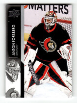 2021 Upper Deck Extended Series #607 Anton Forsberg