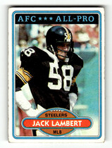 1980 Topps Base Set #280 Jack Lambert