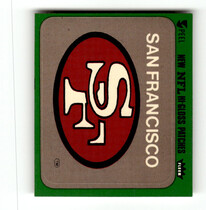 1980 Fleer Team Action Stickers #50L San Francisco 49ers