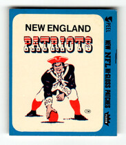 1980 Fleer Team Action Stickers #32L New England Patriot